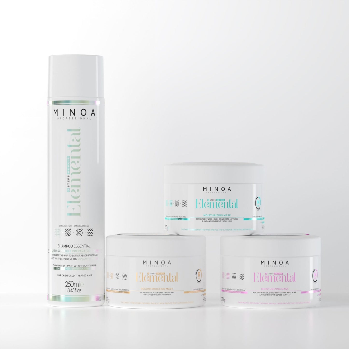 KIT ELEMENTAL HOME CARE COMPLETO (4 PRODUTOS)