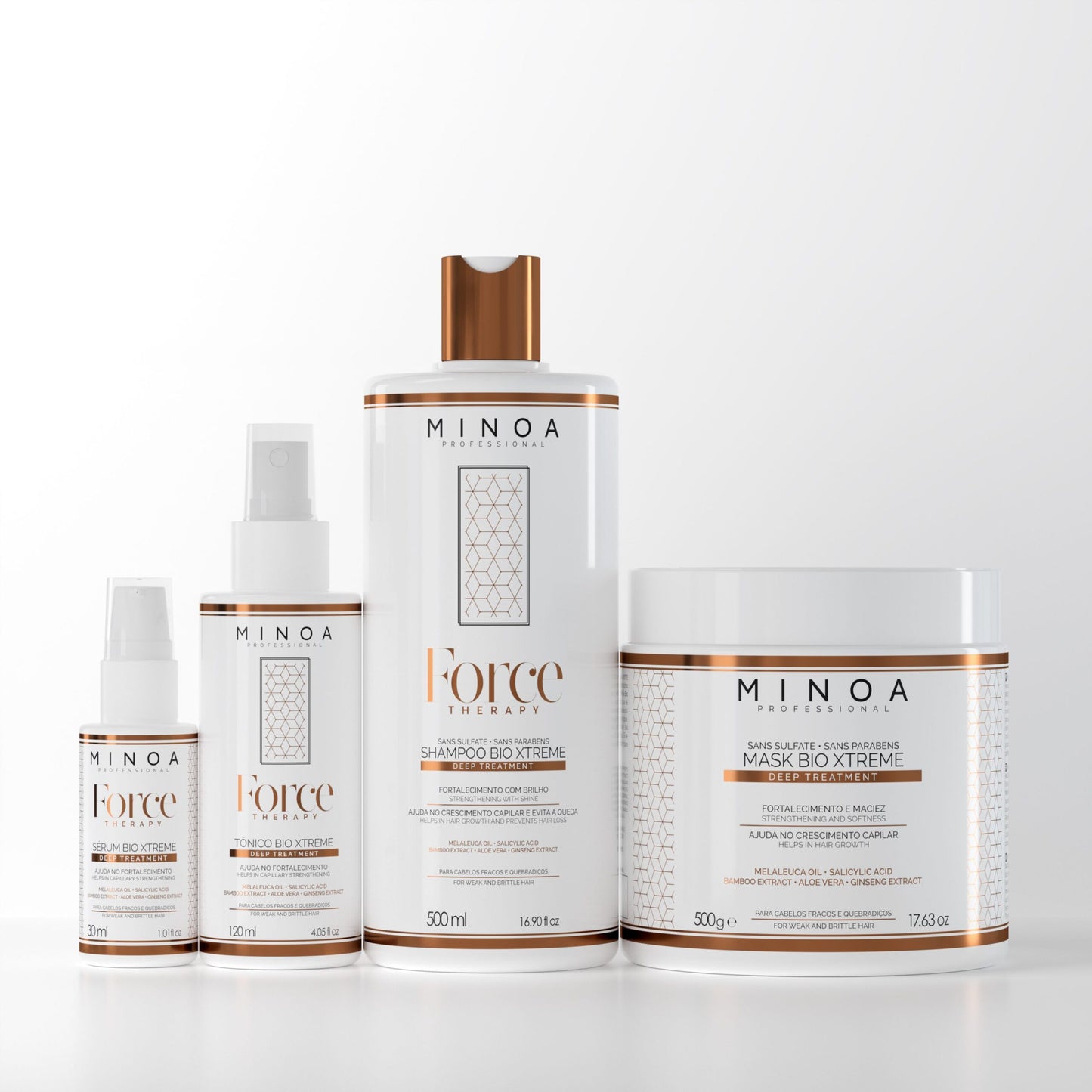 KIT FORCE THERAPY COMPLETO (4 PRODUTOS)