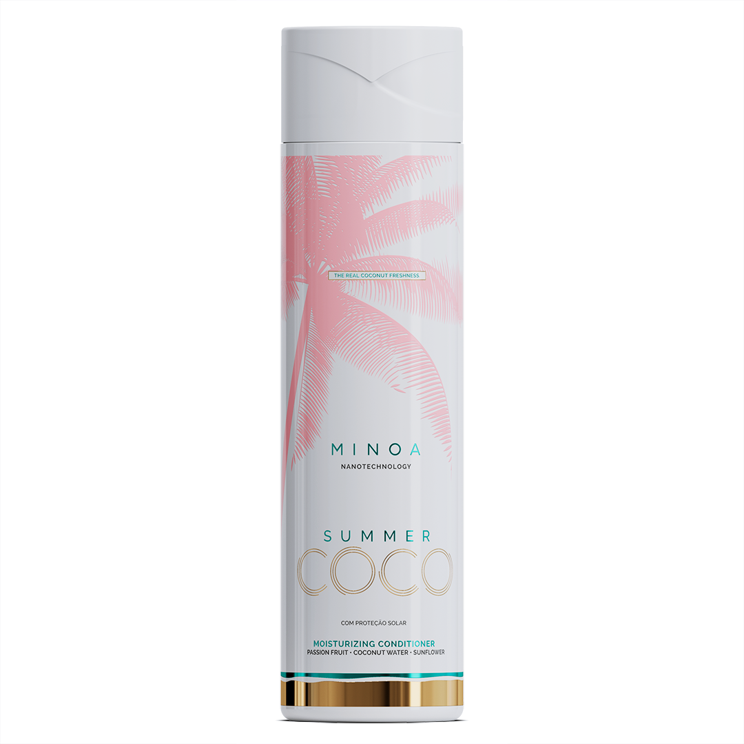 Kit Summer Coco Hydratant - Shampooing 250ml, Après-shampooing 250ml, Masque 200g, Protecteur Thermique 120ml, Sérum 60ml