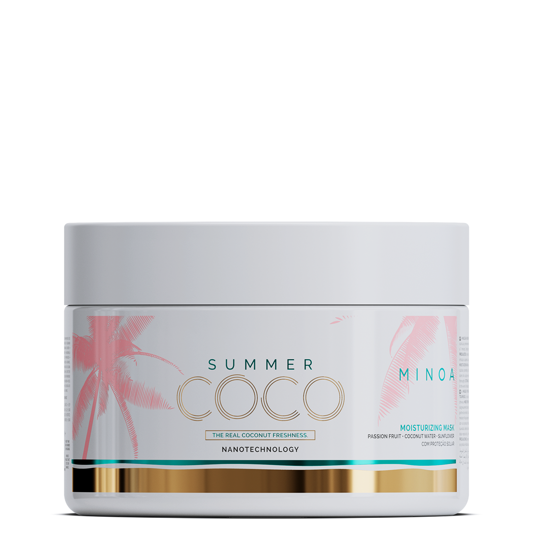 Kit Summer Coco Hydratant - Shampooing 250ml, Après-shampooing 250ml, Masque 200g, Protecteur Thermique 120ml, Sérum 60ml